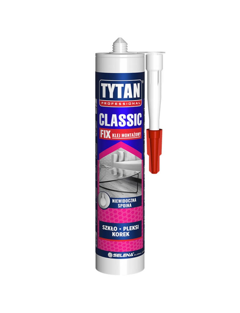 TYTAN CLASSIC FIX BEZBARWNY KLEJ MONTAŻOWY 290ML