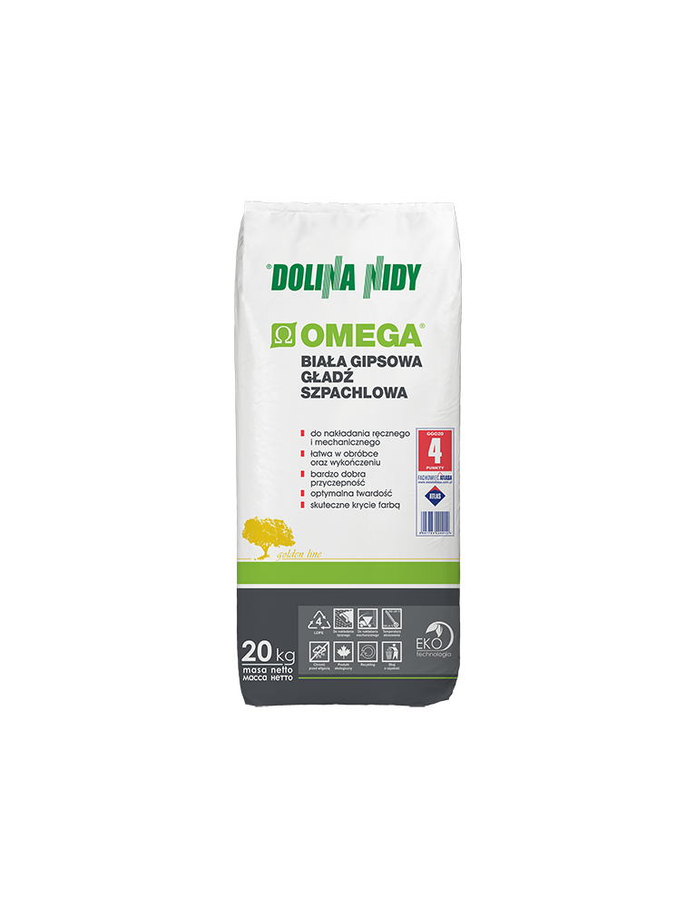 GŁADŹ SZPACHLOWA BIAŁA NIDA OMEGA 20KG