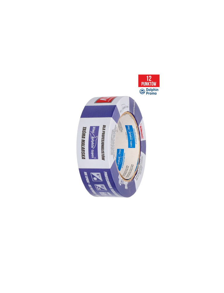 Taśma malarska niebieska Blue Dolphin 38mm x 50m